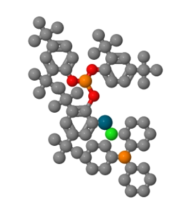 502964-53-6；氯(Η2-P,C-三(2,4-二叔丁基苯基)亚磷酸)(三环己基膦)化钯(II)