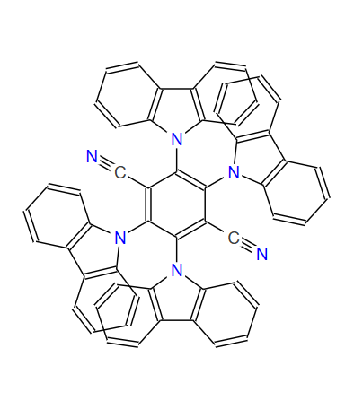 1416881-53-2；2,3,5,6-四(9-咔唑基)-对苯二腈；2,3,5,6-tetrakis(carbazol-9-yl)-1,4-dicyanobenzene