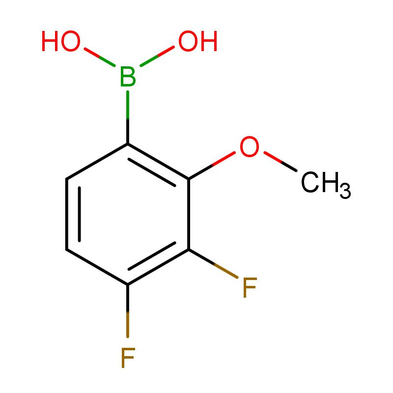 905583-06-4 (3,4-二氟-2-甲氧基苯基)硼酸 结构式图片