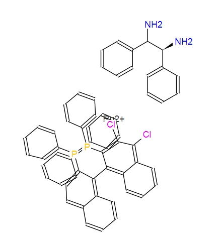 329736-05-2；二氯[(S)-(-)-2,2′-双(二苯基膦)-1,1′-联萘基][(1S,2S)-(-)-1,2-二苯基乙二胺]钌(II)