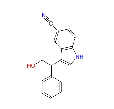 3-(2-hydroxy-1-phenyl-ethyl)-1H-indole-5-carbonitrile 911104-50-2