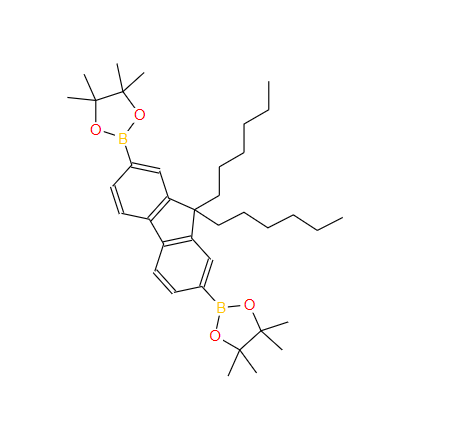 254755-24-3;9,9-二己基芴-2,7-双(硼酸频哪醇酯);2,7-Bis(4,4,5,5-tetramethyl-1,3,2-dioxaborolan-2-yl)-9,9-dihexylfluorene