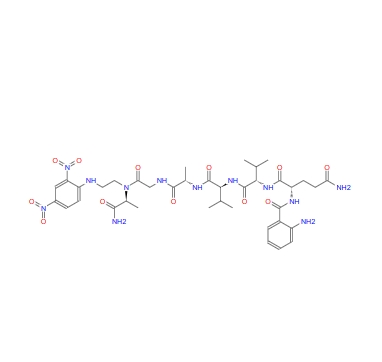 Abz-Gln-Val-Val-Ala-Gly-Ala-EDDnp trifluoroacetate salt 152390-52-8