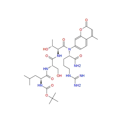 Boc-Leu-Ser-Thr-Arg-AMC 73554-93-5