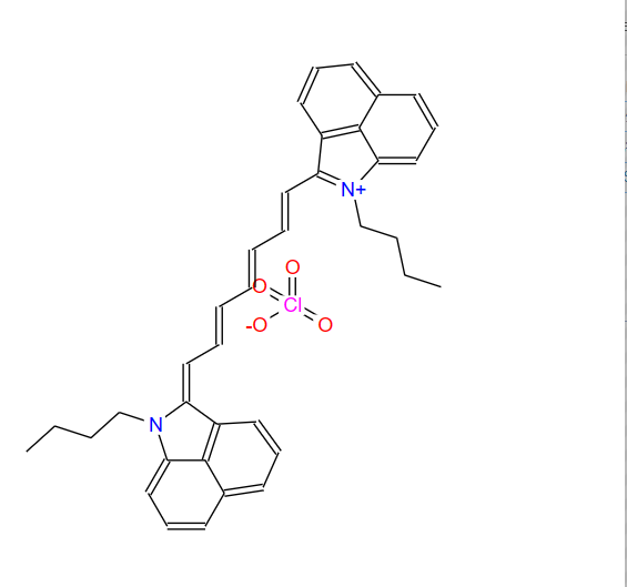 1375498-28-4；3-丁基-2-[7-(1-丁基-1H-苯並[CD]吲哚-2-亞基)-1,3,5-庚三烯-1-基]-苯並[CD]吲哚過氯酸鹽