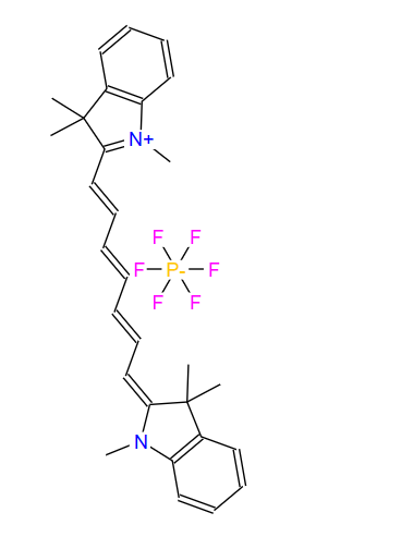 1047621-35-1；2-[7-(1,3-二氫-1,3,3-三甲基-2H-吲哚-2-亞基)-1,3,5-庚三烯-1-基]-1,3,3-三甲基-3H-吲哚六氟磷酸鹽