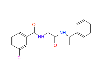 1802326-66-4；3-氯-N-[2-氧代-2-[[(1S)-1-苯基乙基]氨基]乙基]苯甲酰胺；JNJ 63533054