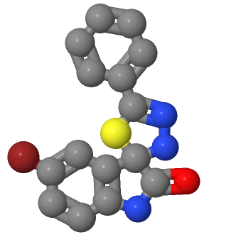 5-溴-5'-苯基-3'H-螺环[吲哚啉-3,2'-[1,3,4]噻二唑]-2-酮；297180-15-5