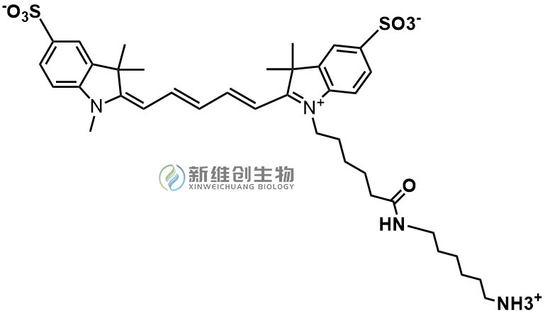 Sulfo-CY5-NH2;水溶性菁染料CY5氨基