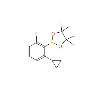 2223040-74-0；2-(2-环丙基-6-氟苯基)-4,4,5,5-四甲基-1,3,2-二氧硼杂环戊烷 