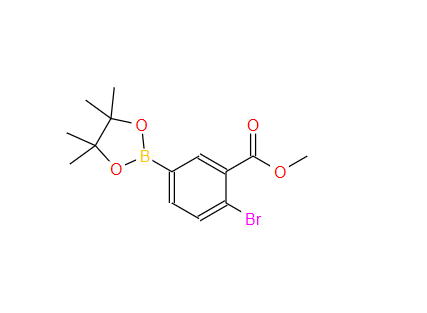870195-96-3；2-溴-5-(4,4,5,5-四甲基-1,3,2-二氧杂硼烷-2-基)苯甲酸甲酯