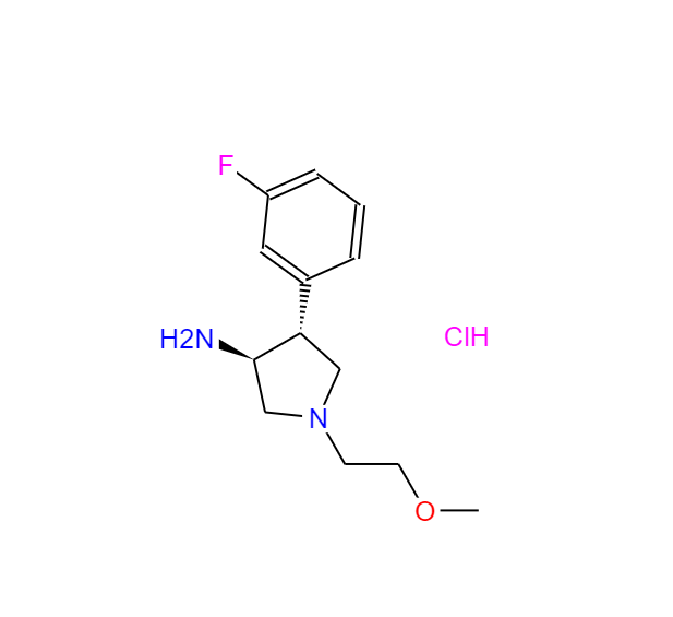 (3S,4R)-4-(3-fluorophenyl)-1-(2-methoxyethyl)pyrrolidin-3-aminedihydrochloride