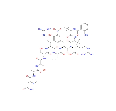Abz-tBu-Gly-tBu-Gly-Asn(Me)2-Ala-Ser-Ser-Arg-Leu-3-nitro-Tyr-Arg-OH 204909-37-5