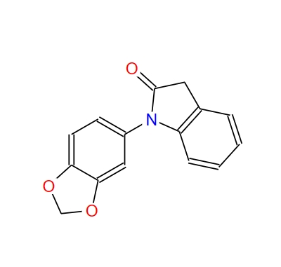 1-benzo[1,3]dioxol-5-yl-1,3-dihydro-indol-2-one 913382-61-3