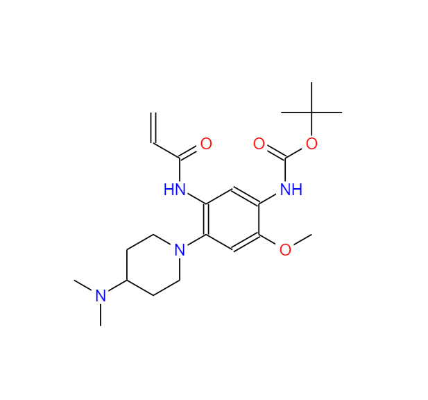 (5-丙烯酰胺基-4-(4-(二甲基氨基)哌啶-1-基)-2-甲氧基苯基)氨基甲酸叔丁酯