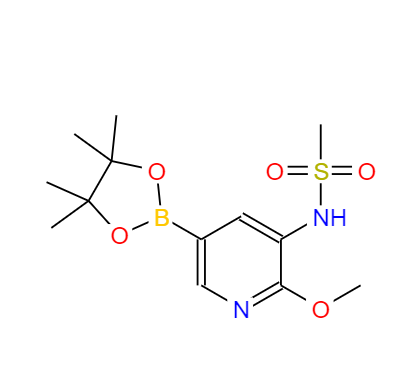 N-[2-(甲氧基)-5-(4,4,5,5-四甲基-1,3,2-二氧杂环戊硼烷-2-基)-3-吡啶基]甲烷磺酰胺