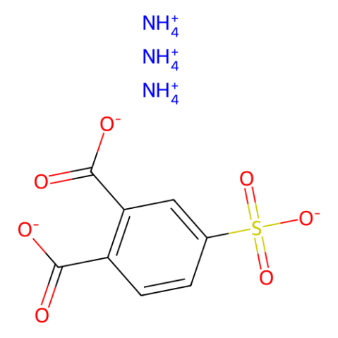 aladdin 阿拉丁 T162189 4-磺酸邻苯二甲酸三铵盐(含3-磺酸邻苯二甲酸盐) 22411-24-1 >65.0%(HPLC)