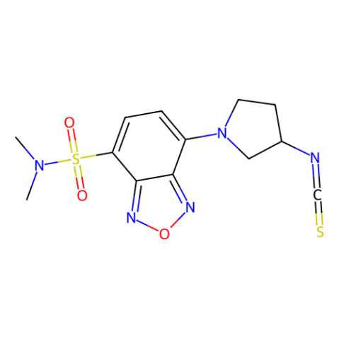 aladdin 阿拉丁 R160963 (R)-(-)-DBD-Py-NCS [=(R)-(-)-4-(N,N-二甲氨基磺酰基)-7-(3-异硫氰酸基四氢吡咯-1-基)-2,1,3-苯并恶二唑][用于高效液相色谱标记] 163927-31-9 >98.0%(HPLC)