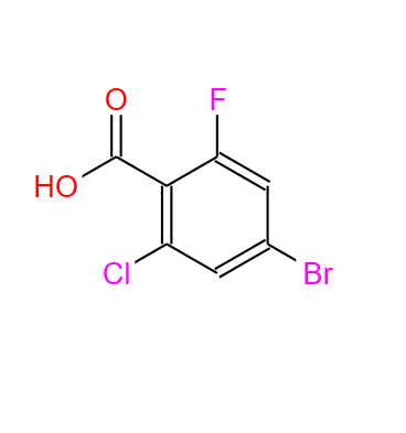 1321613-01-7;4-溴-2-氯-6-氟苯甲酸;4-BROMO-2-FLUORO-6-CHLOROBENZOIC ACID