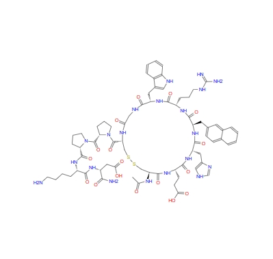 Acetyl-(Cys11,D-2-Nal14,Cys18)-β-MSH (11-22) amide 207678-81-7