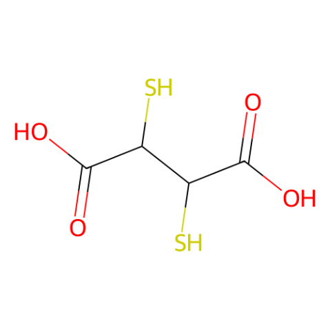 aladdin 阿拉丁 D107254 内消旋-2,3-二巯基丁二酸 304-55-2 98%