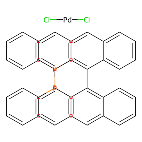 aladdin 阿拉丁 D133001 [(S)-(-)-2,2'-双(二苯基膦)-1,1'-联萘]二氯化钯 127593-28-6 97%