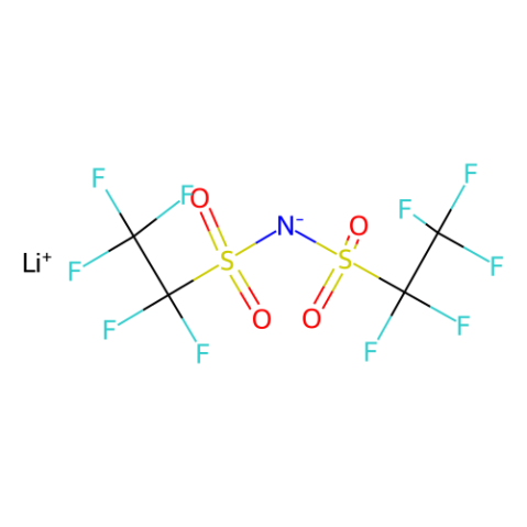 aladdin 阿拉丁 L157765 双(五氟乙基磺酰基)亚氨基锂 132843-44-8 >98.0%(T)