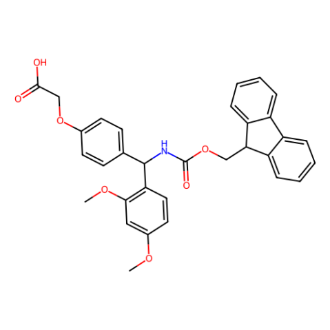 aladdin 阿拉丁 D110161 4-[(2,4-二甲氧基苯基)(Fmoc-氨基)甲基]苯氧乙酸 145069-56-3 98%