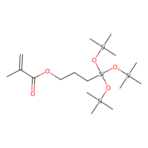 aladdin 阿拉丁 T401693 甲基丙烯酰氧丙基三(三甲基硅氧烷基)硅烷 17096-07-0 97%，含稳定剂
