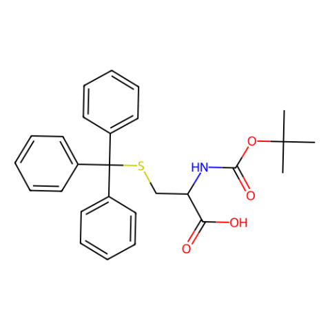 aladdin 阿拉丁 B103066 N-叔丁氧羰基-S-三苯甲基-L-半胱氨酸 21947-98-8 99%