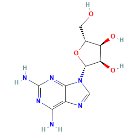 aladdin 阿拉丁 A122951 2-氨基腺嘌呤核苷 2096-10-8 98%