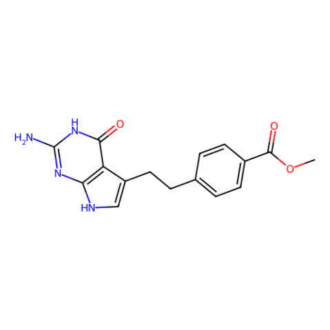 aladdin 阿拉丁 M158678 4-[2-(2-氨基-4,7-二氢-4-氧-3H-吡咯并[2,3-d]嘧啶-5-基)乙基]苯甲酸甲酯 155405-80-4 98%