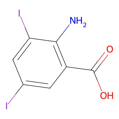 aladdin 阿拉丁 D154846 3,5-二碘邻氨基苯甲酸 609-86-9 97%