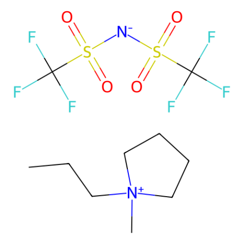 aladdin 阿拉丁 M120502 1-甲基-1-丙基吡咯烷双(三氟甲磺酰)亚胺盐 223437-05-6 98%
