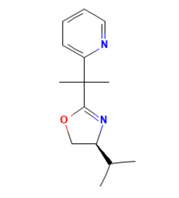 aladdin 阿拉丁 S588607 (S)-4-异丙基-2-(2-(吡啶-2-基)丙-2-基)-4,5-二氢恶唑 292839-80-6 97%