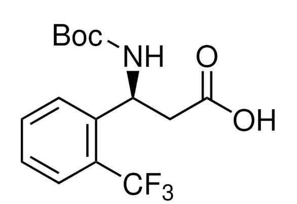 aladdin 阿拉丁 S465116 Boc-(S)-3-氨基-3-(2-三氟甲基苯基)-丙酸 500770-77-4 ≥98.0%