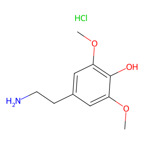 aladdin 阿拉丁 D478842 3,5-二甲氧基-4-羟基苯乙胺盐酸盐 2176-14-9 97%