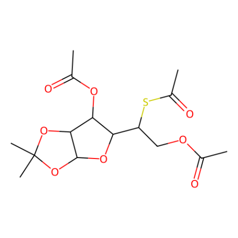aladdin 阿拉丁 D419529 3,6-二-O-乙酰基-5-S-乙酰基-5-脱氧-1,2-O-异亚丙基-α-D-呋喃葡萄糖 10227-17-5 ≥98%