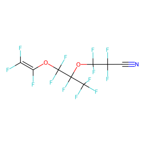 aladdin 阿拉丁 T405044 2,2,3,3-四氟-3-[[1,1,1,2,3,3-六氟-3-[(1,2,2-三氟乙烯基)氧基]丙烷-2-基]氧基]丙腈 69804-19-9 93%