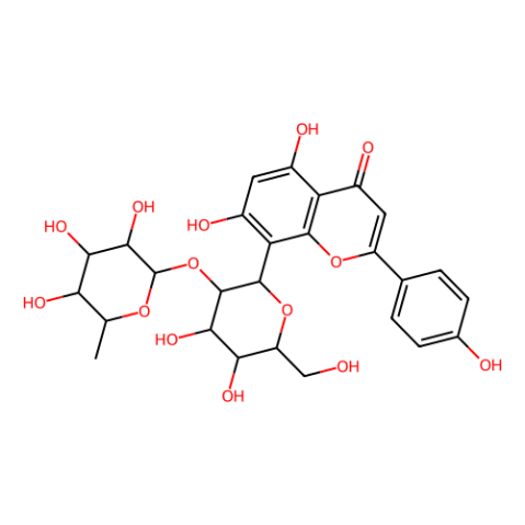 aladdin 阿拉丁 V118249 牡荆素-2-O-鼠李糖苷 64820-99-1 分析标准品,≥98%