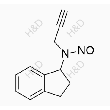 雷沙吉兰杂质11  N-(2,3-dihydro-1H-inden-1-yl)-N-(prop-2-yn-1-yl)nitrous amide