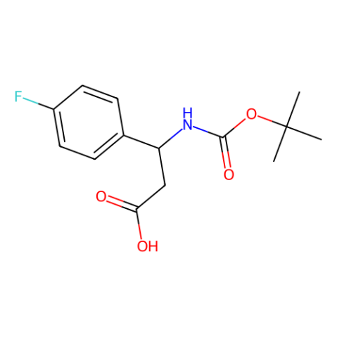 aladdin 阿拉丁 I134980 Boc-S-3-氨基-3-(4-氟-苯基)-丙酸 479064-88-5 ≥98.0% (HPLC)