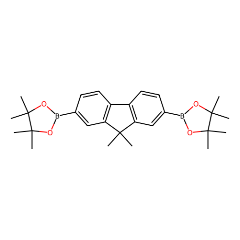 aladdin 阿拉丁 B152093 2,7-二(4,4,5,5-四甲基-1,3,2-二氧杂环戊硼烷-2-基)-9,9-二甲基芴 325129-69-9 >98.0%(HPLC)