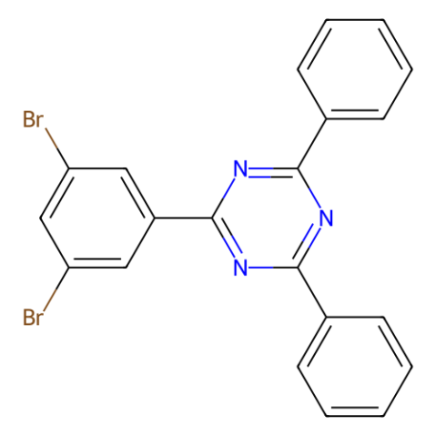 aladdin 阿拉丁 D155324 2-(3,5-二溴苯基)-4,6-二苯基-1,3,5-三嗪 1073062-59-5 98%
