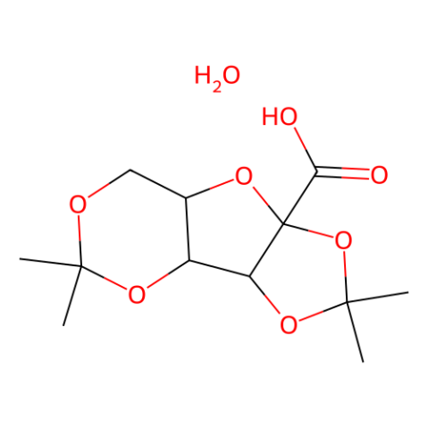 aladdin 阿拉丁 D139175 (-)-2,3:4,6-二-O-异亚丙基-2-酮-L-古洛糖酸一水合物 68539-16-2 ≥97%