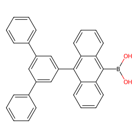 aladdin 阿拉丁 T161759 10-(1,1':3',1''-三联苯-5'-基)蒽-9-硼酸 (含有数量不等的酸酐) 1415334-59-6 97%