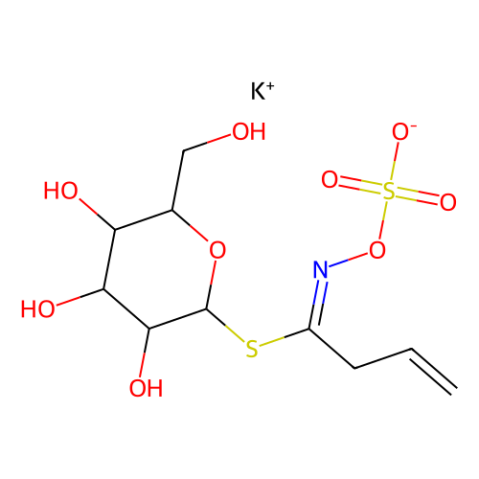 aladdin 阿拉丁 S121209 黑芥子硫苷酸钾水合物 3952-98-5 98%
