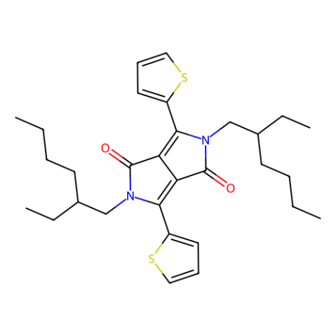aladdin 阿拉丁 B151925 2,5-双(2-乙基己基)-3,6-二(2-噻吩基)-2,5-二氢吡咯并[3,4-c]吡咯-1,4-二酮 1185885-86-2 98%