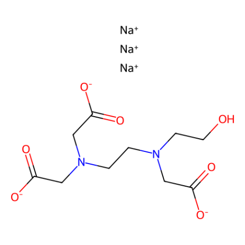 aladdin 阿拉丁 H122457 N-(2-羟乙基)乙二胺-N,N′,N′-三乙酸 三钠盐 溶液 139-89-9 ~41% in H2O (T)