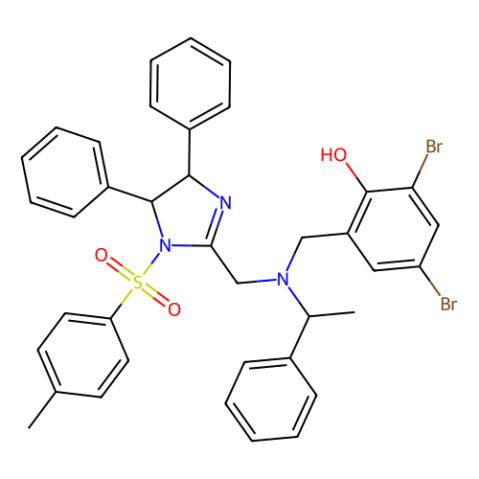aladdin 阿拉丁 D121100 2,4-二溴-6-[[[[(4S,5S)-4,5-二氢-4,5-二苯基-1-甲苯磺酰基-1H-咪唑-2-基]甲基][(S)-1-苯乙基]氨基]甲基]苯酚 1009582-56-2 97%